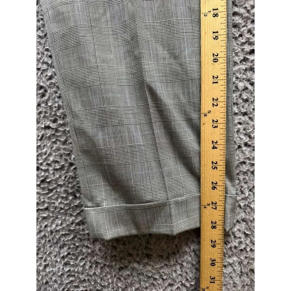 Corneliani Check Virgin‎ Wool Twill Mantua Dress Trousers Gray Mens Size 50